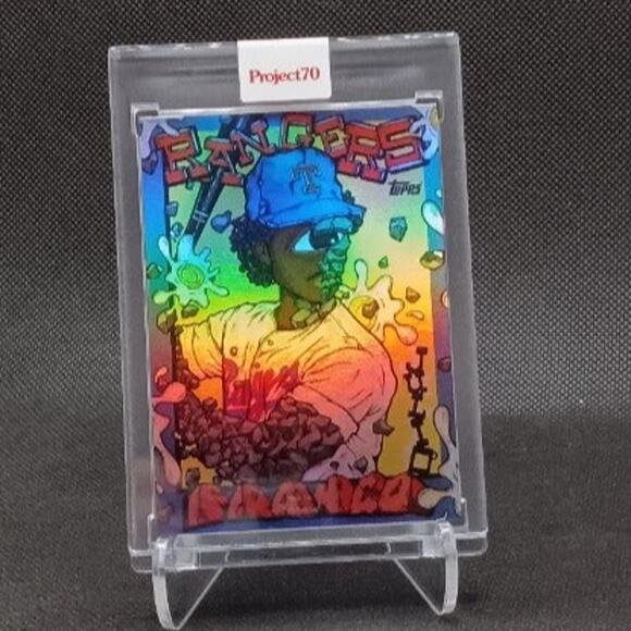 Topps Project 70 card# 802.  Rainbow Foil 35/70  Julio Franco by Distortedd - Picture 1 of 8